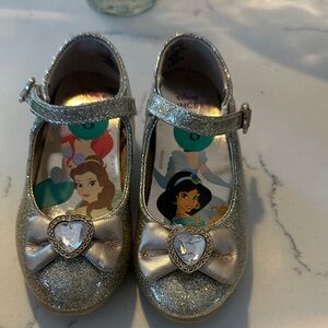 Disney Silver Glitter Kids Dress Shoes